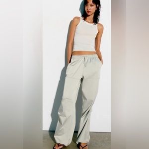 NWT Zara parachute pant S